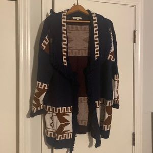 Open front South West look Sweater Cardigan. Open Front Size L